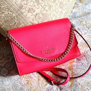 Kate Spade red purse with chain